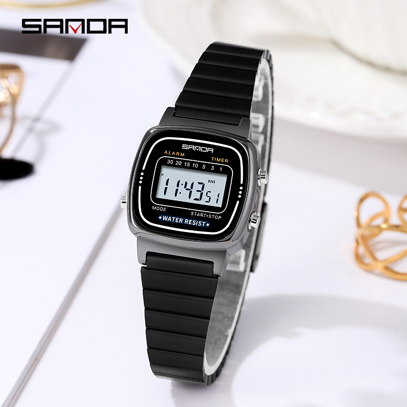 Chronograph Sport Watch - ساعة ساندا إلكترونية للفتيان والفتيات ،