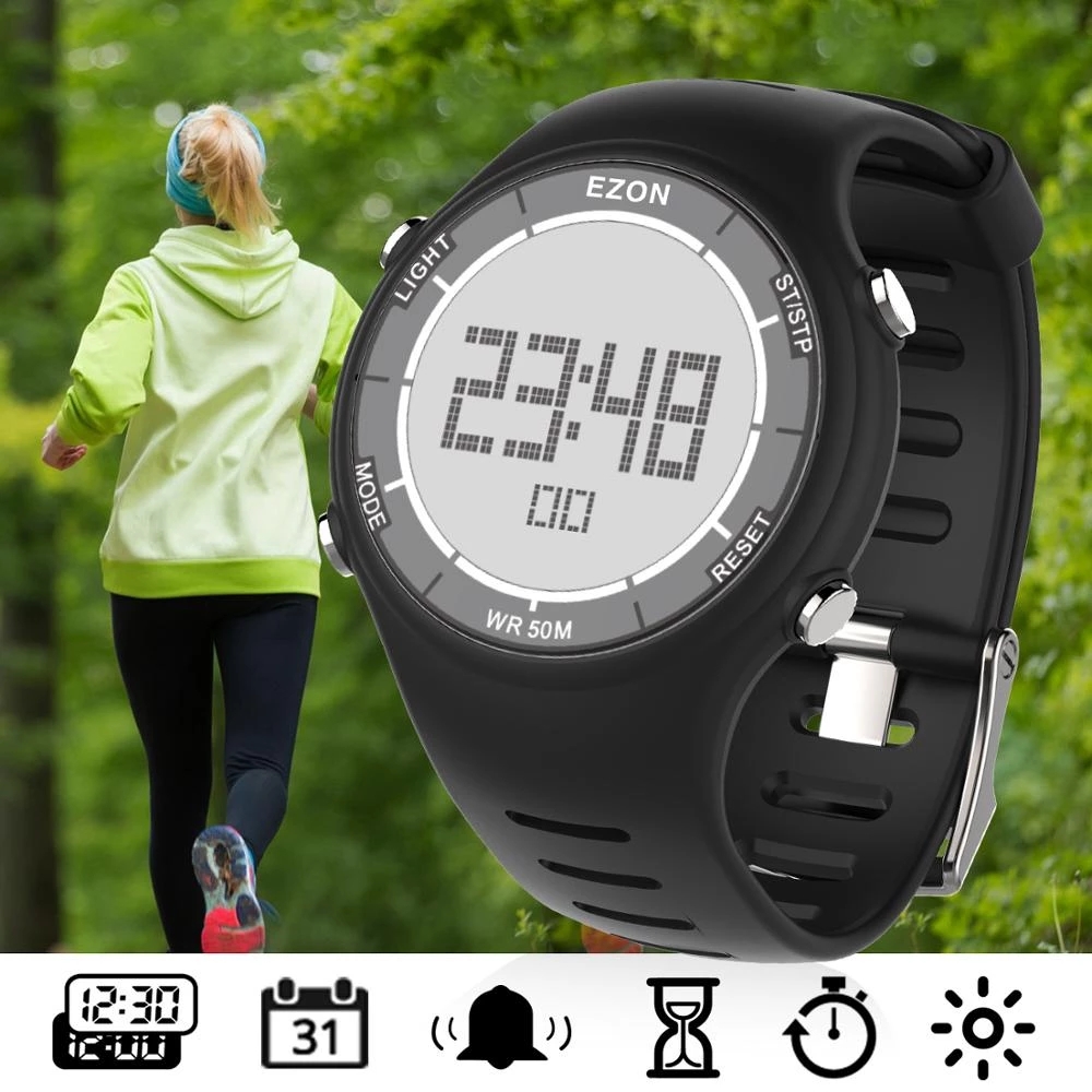 Chronograph Sport Watch - EZON موضة جديدة للمرأة ساعة رياضية