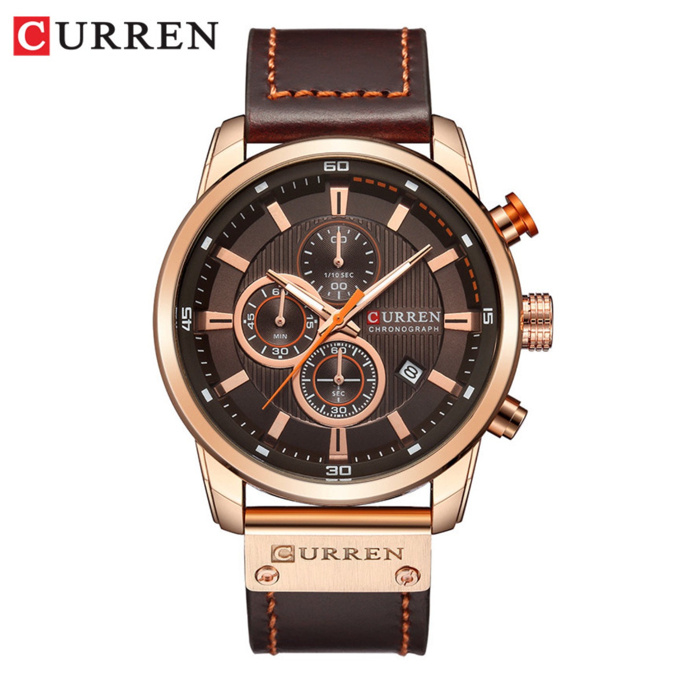 Chronograph Sport Watch - ساعات رجالية كوارتز أنيقة من CURREN،