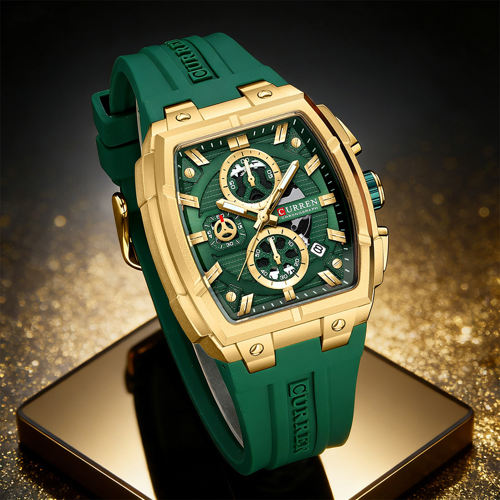 Chronograph Sport Watch - ساعة CURREN الفاخرة للرجال، ساعة يد