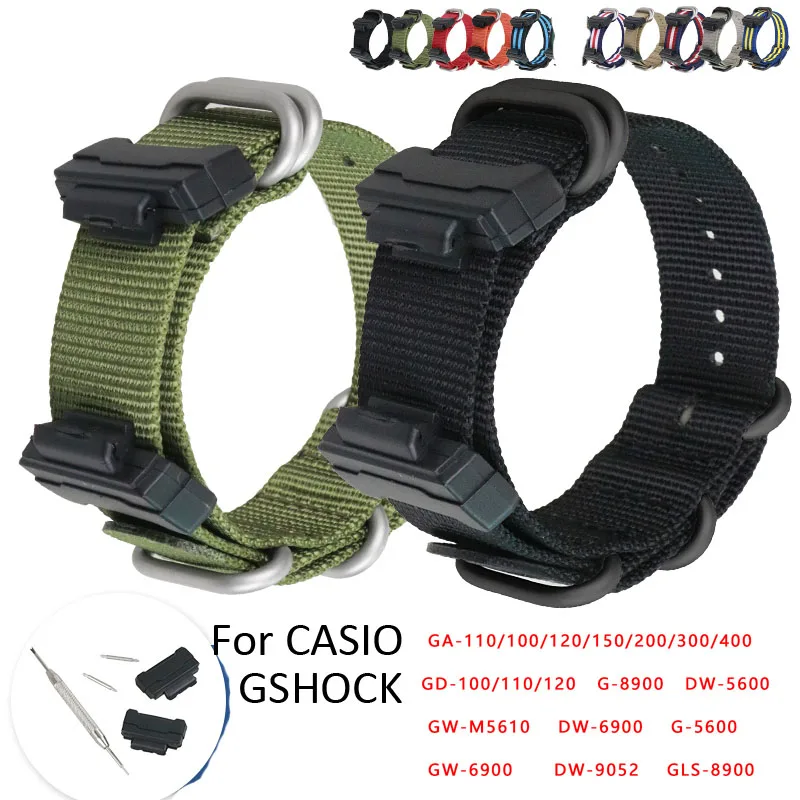 Casio Watch G-Shock Dw-5600 - حزام ساعة من النايلون لساعة كاسيو
