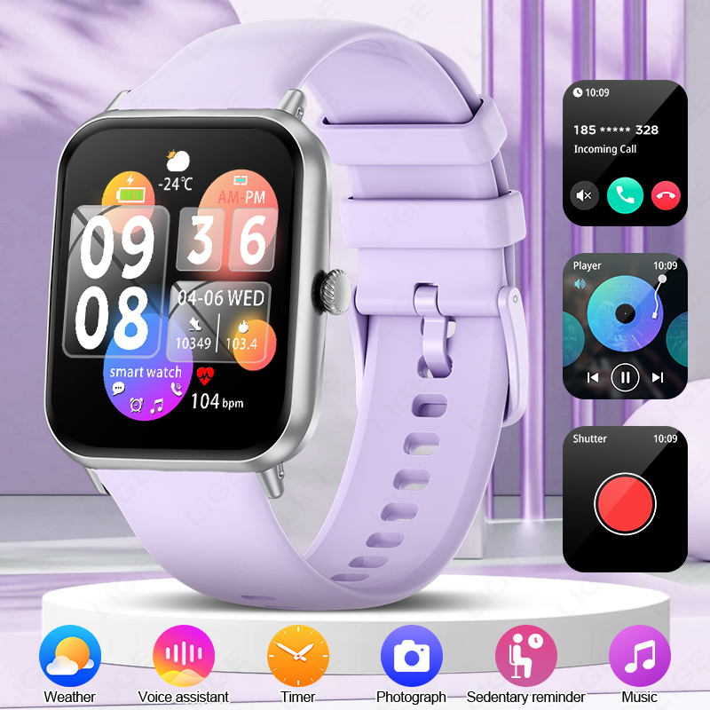 Smartwatch Ladies Watches For Women - LIGE Fashion 1.83 