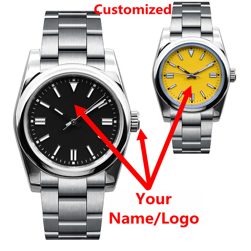 Waterproof Diving Watch - ساعة رجالية فاخرة بشعار مخصص، زجاج