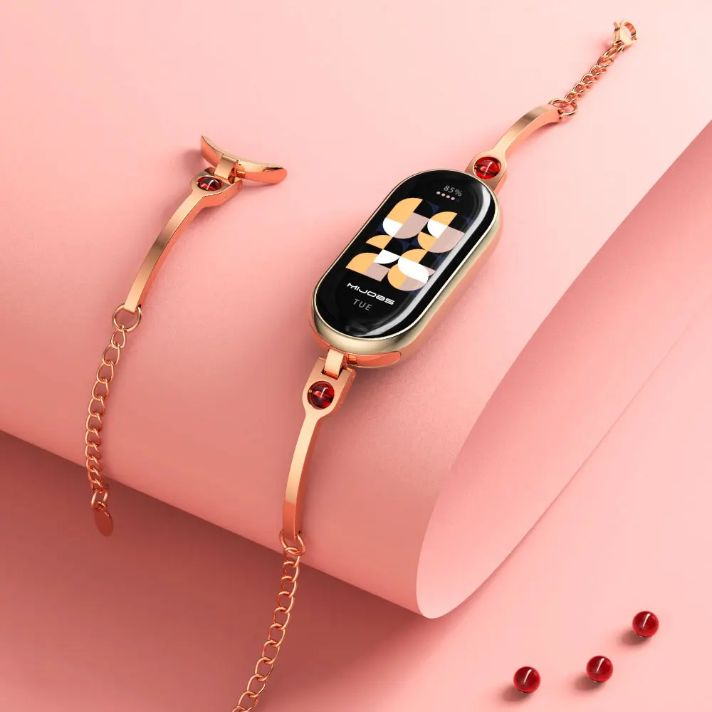 Smartwatch Watches Girls - حزام بديل من الفولاذ المقاوم للصدأ