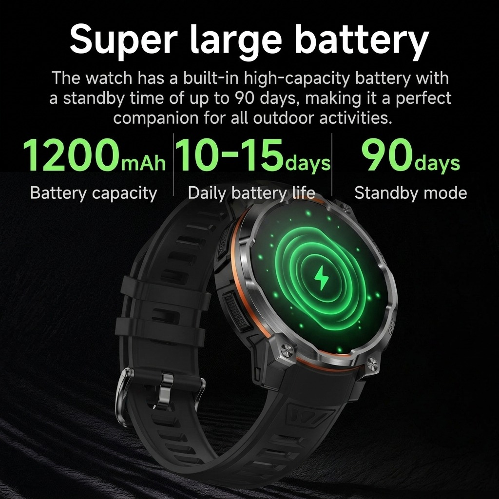 ساعة ذكية عسكرية جديدة 2026 VW - مراجعة Watch Vs Smartwatch وسعره