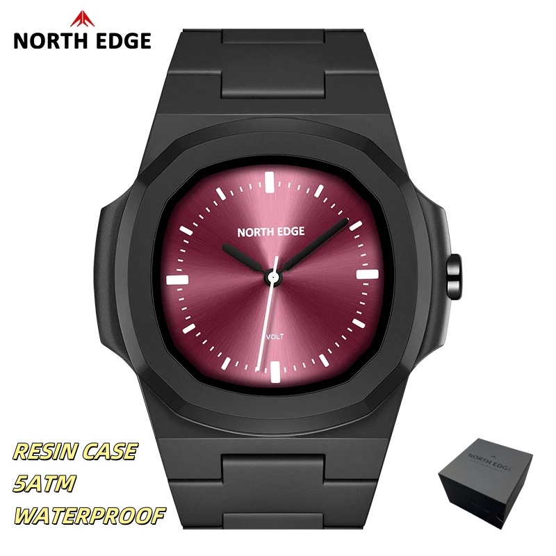 NORTH EDGE ساعة للرجل جديد فول - مراجعة Waterproof Diving Watch وسعره