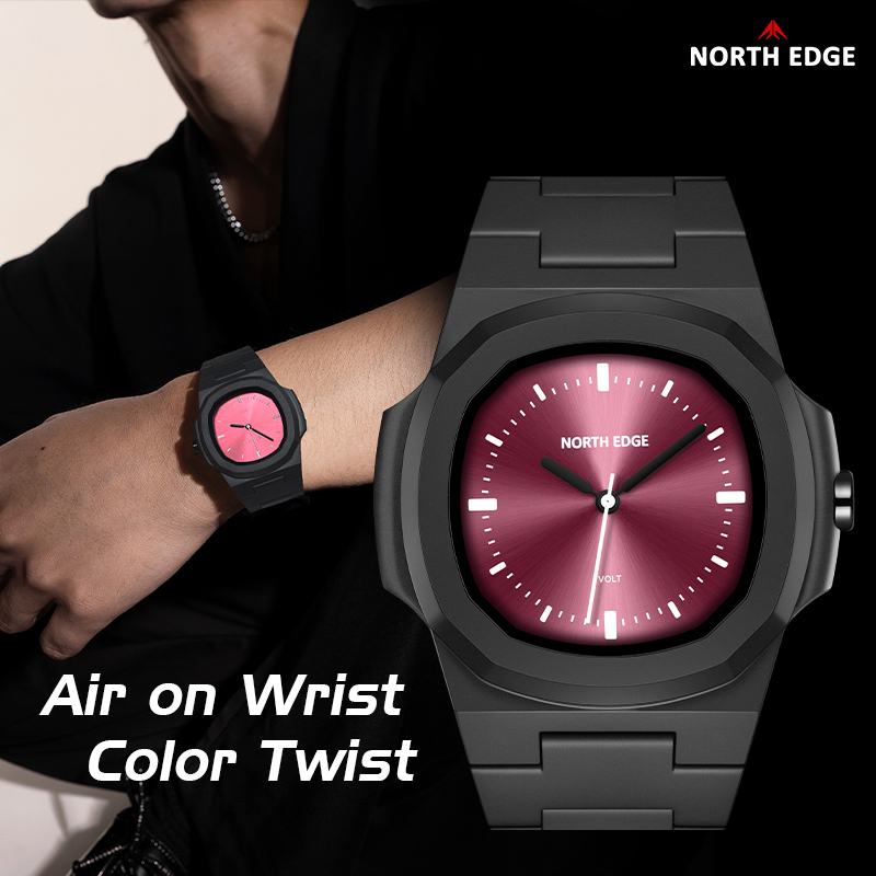 NORTH EDGE ساعة للرجل جديد فول - مراجعة Waterproof Diving Watch وسعره