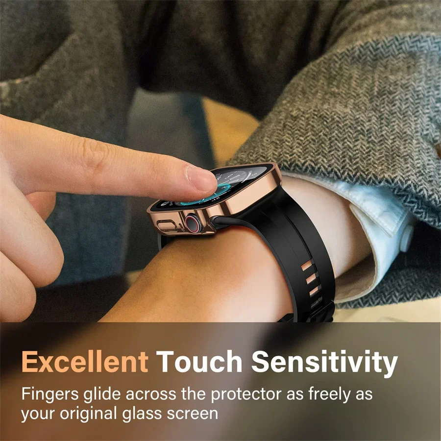 زجاج + غطاء لساعة أبل سلسلة 9  - مراجعة Smartwatch Watches Girls وسعره