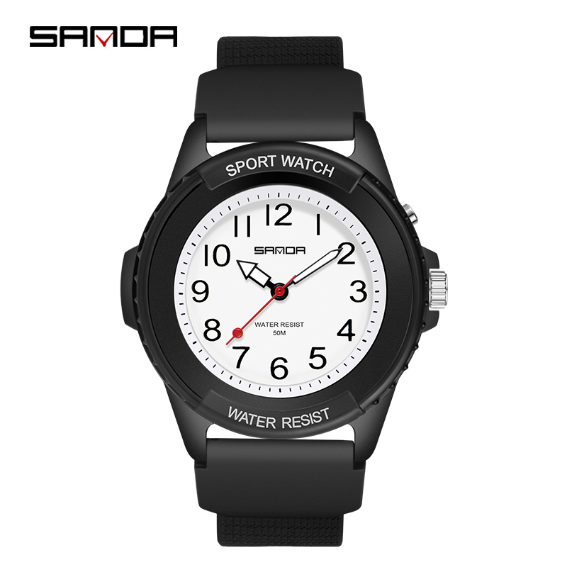 SANDA 6018 موضة جديدة للأطفال  - مراجعة Waterproof Diving Watch وسعره