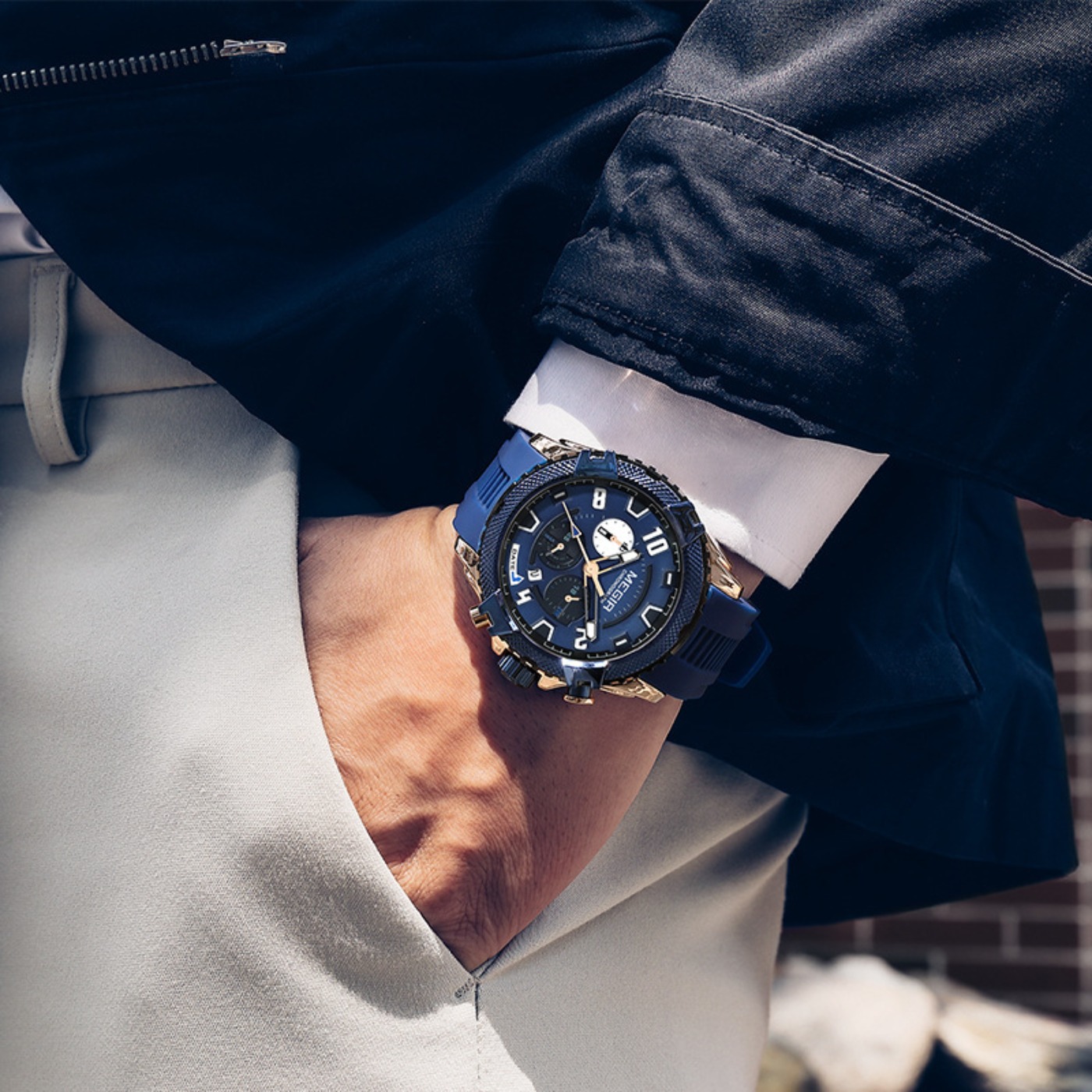 ساعة يد رجالية كرونوغراف من ME - مراجعة Chronograph Sport Watch وسعره