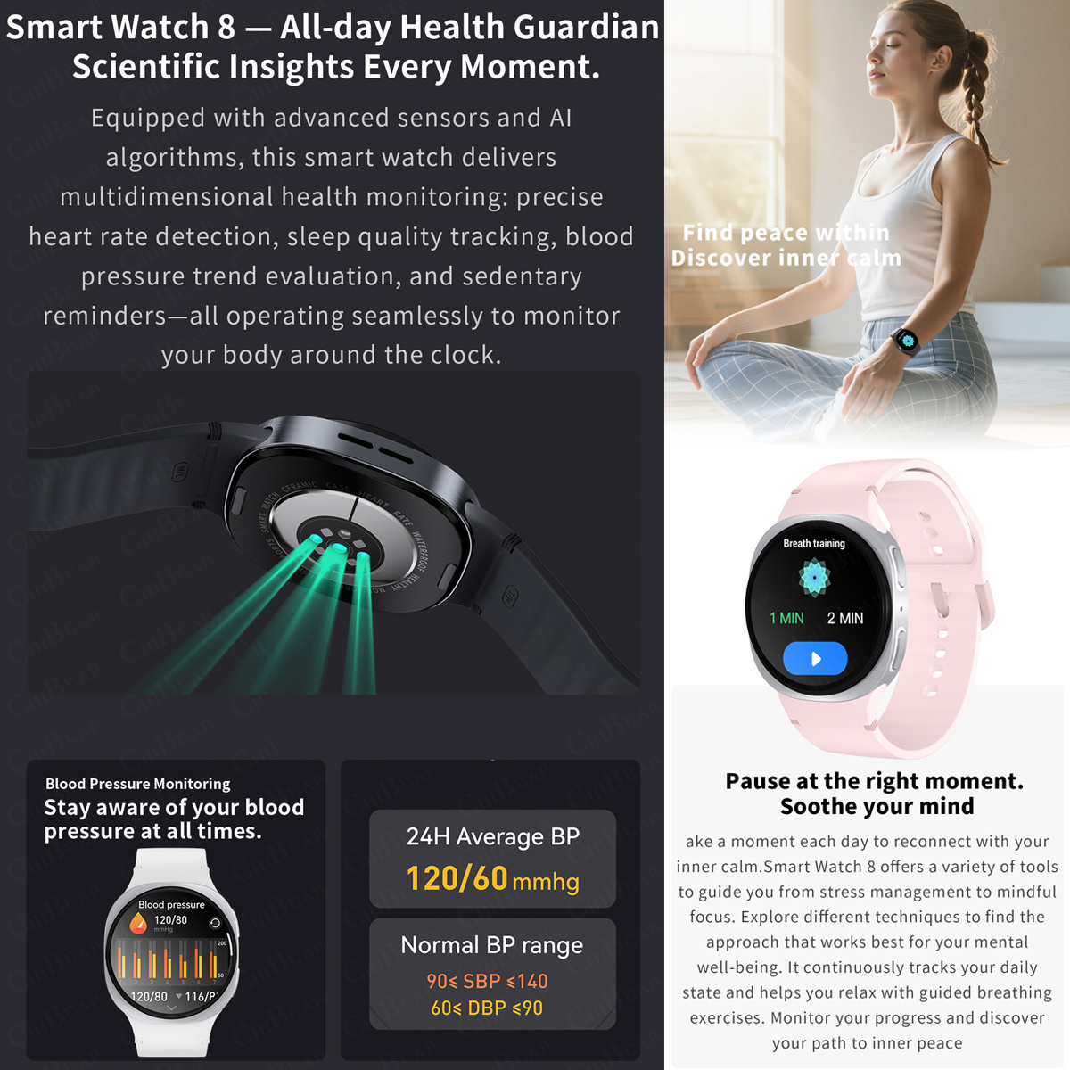 ساعات ذكية جديدة 2026 طراز 8 م - مراجعة Smartwatch Watches For Mens وسعره