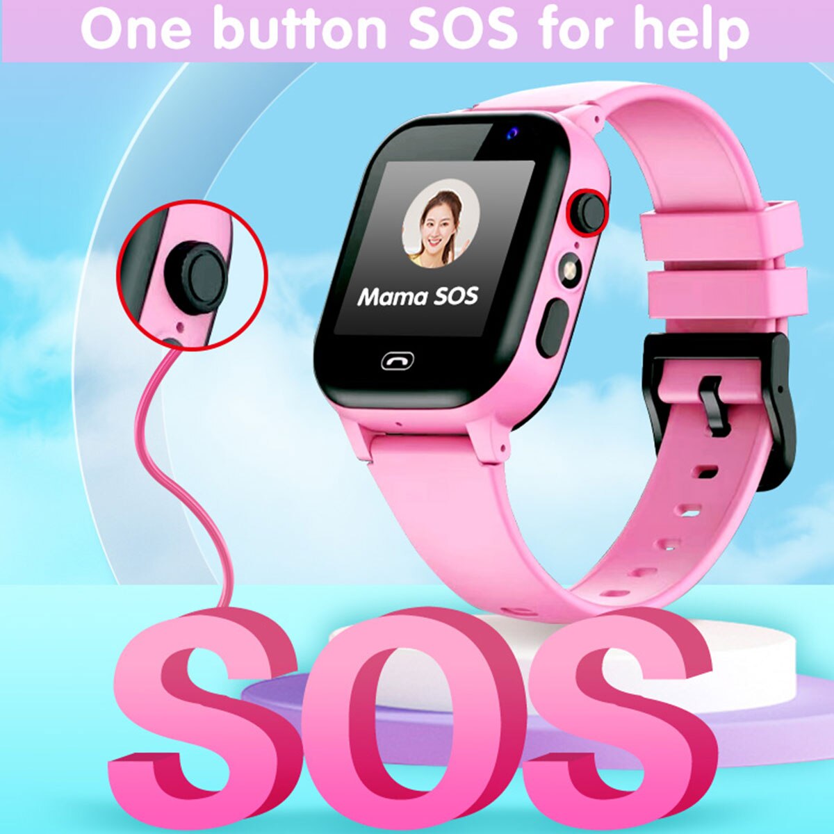 ساعة ذكية رياضية خارجية للأطفا - مراجعة Smartwatch Watches For Kid Boy With Alarm وسعره