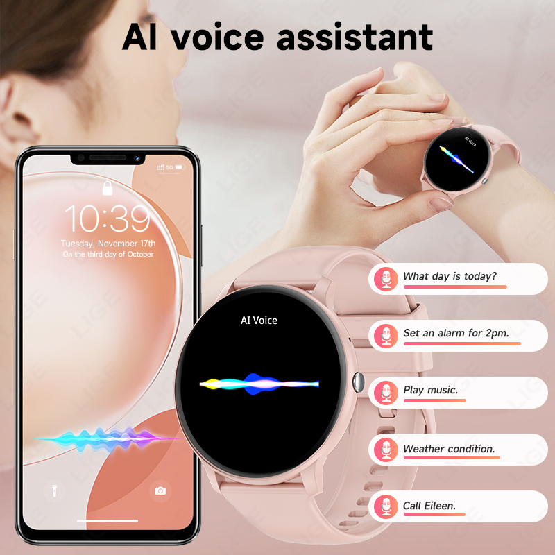 ساعة LIGE الذكية للنساء والرجا - مراجعة Smartwatch Ladies Watches For Women وسعره
