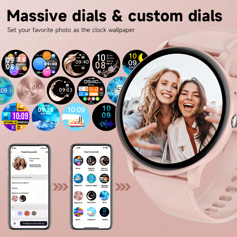ساعة LIGE الذكية للنساء والرجا - مراجعة Smartwatch Ladies Watches For Women وسعره