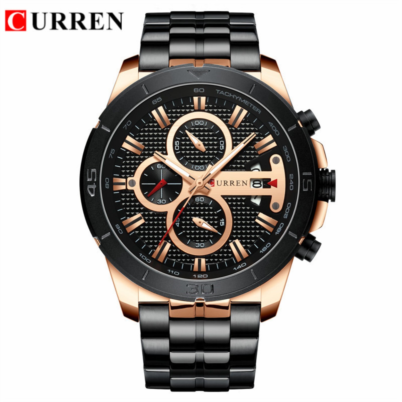 ساعة CURREN للرجال مقاومة للما - مراجعة Chronograph Sport Watch وسعره
