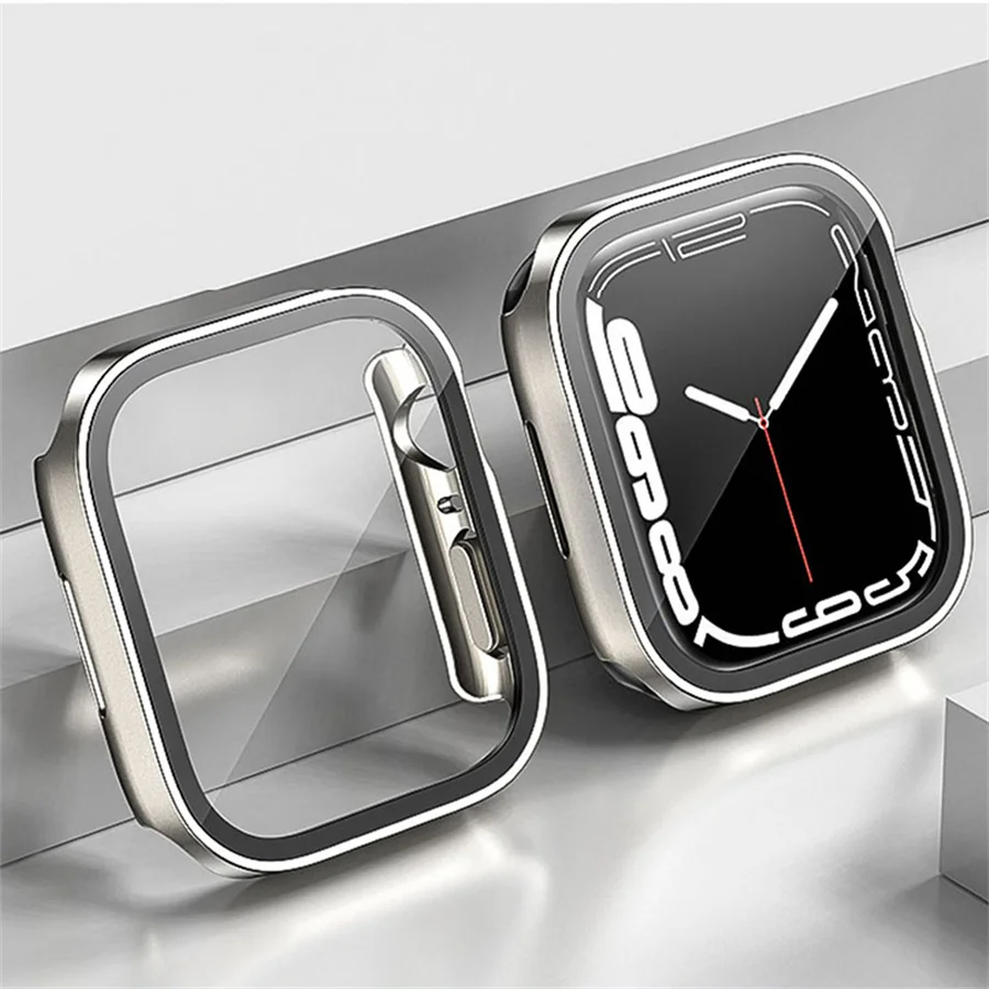 زجاج + غطاء لساعة أبل سلسلة 8  - مراجعة Smartwatch Watches Girls وسعره