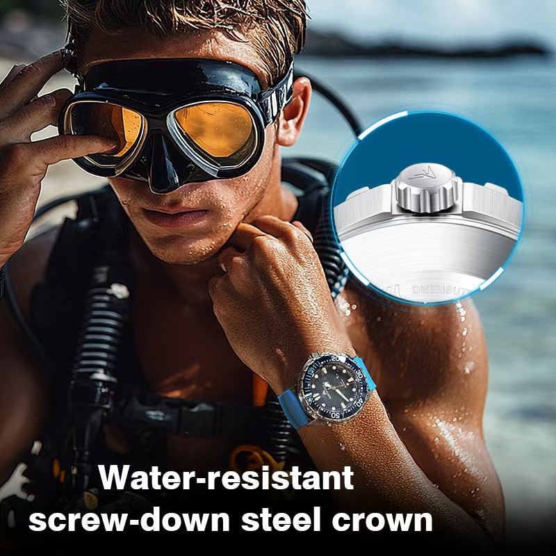ساعة غوص من الفولاذ المقاوم لل - مراجعة Smartwatch Ring Watches وسعره