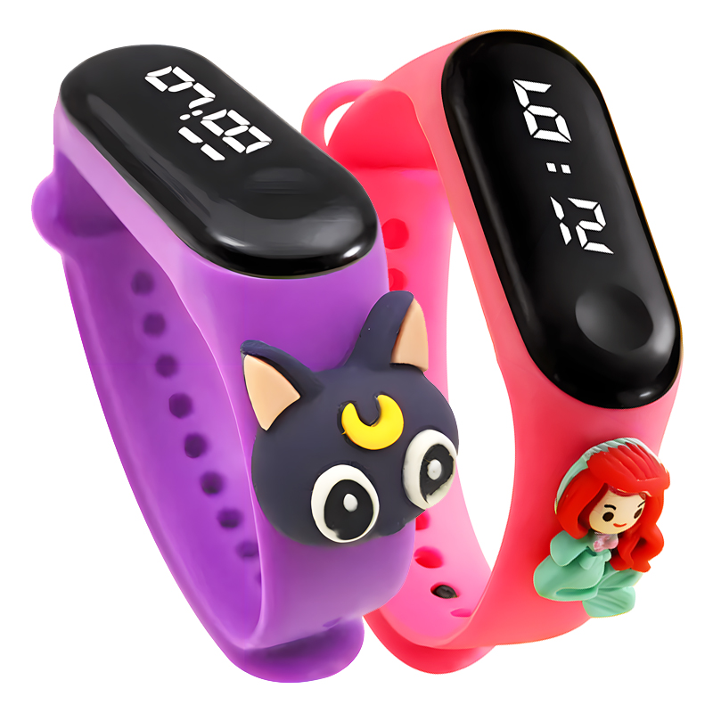 ساعة ذكية متعددة الألوان للأطف - مراجعة Smartwatch Watches Girls وسعره