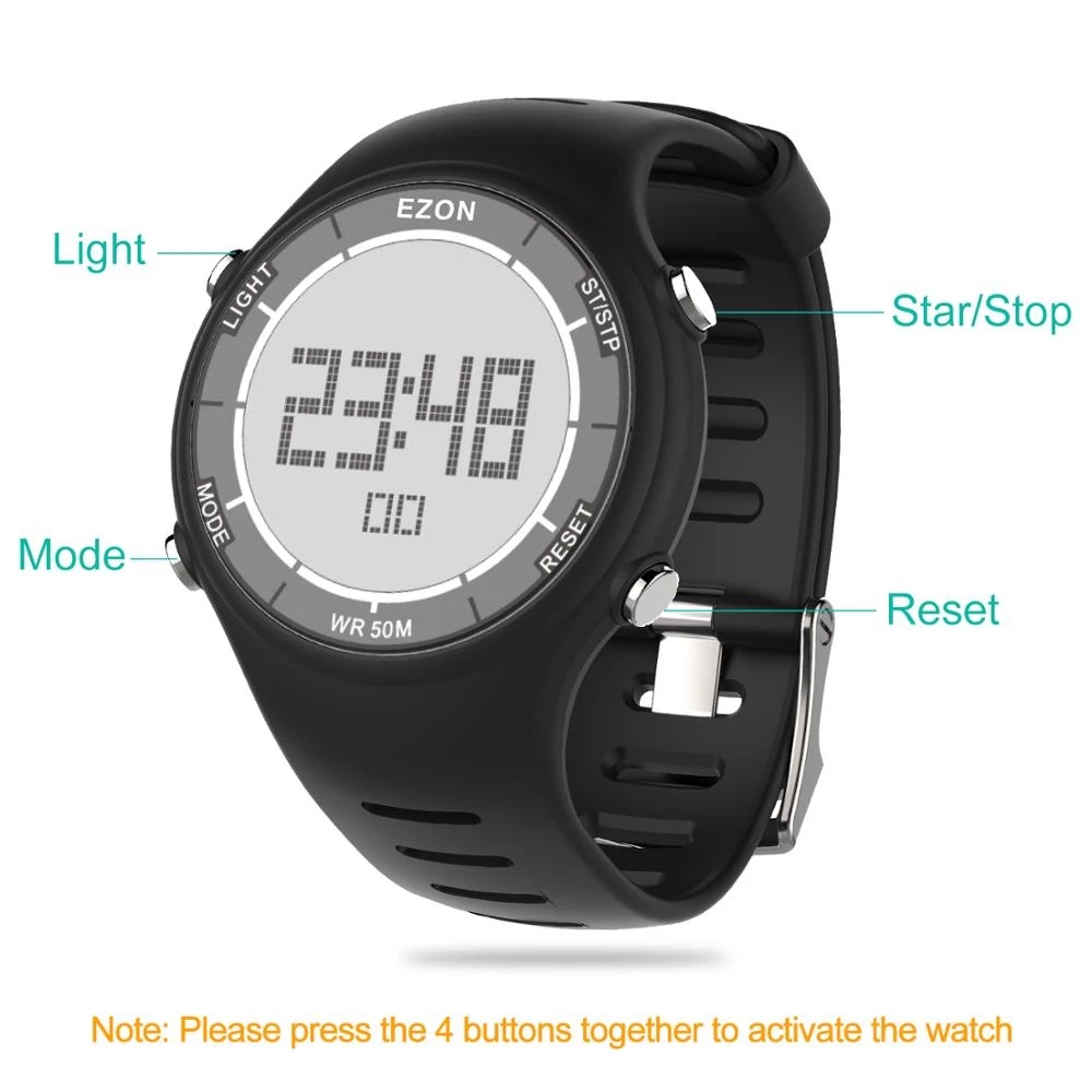 EZON موضة جديدة للمرأة ساعة ري - مراجعة Chronograph Sport Watch وسعره