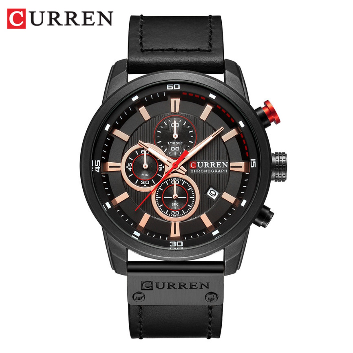 ساعات رجالية كوارتز أنيقة من C - مراجعة Chronograph Sport Watch وسعره