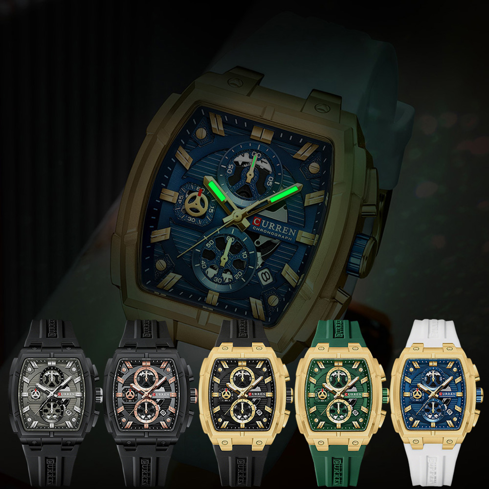 ساعة CURREN الفاخرة للرجال، سا - مراجعة Chronograph Sport Watch وسعره