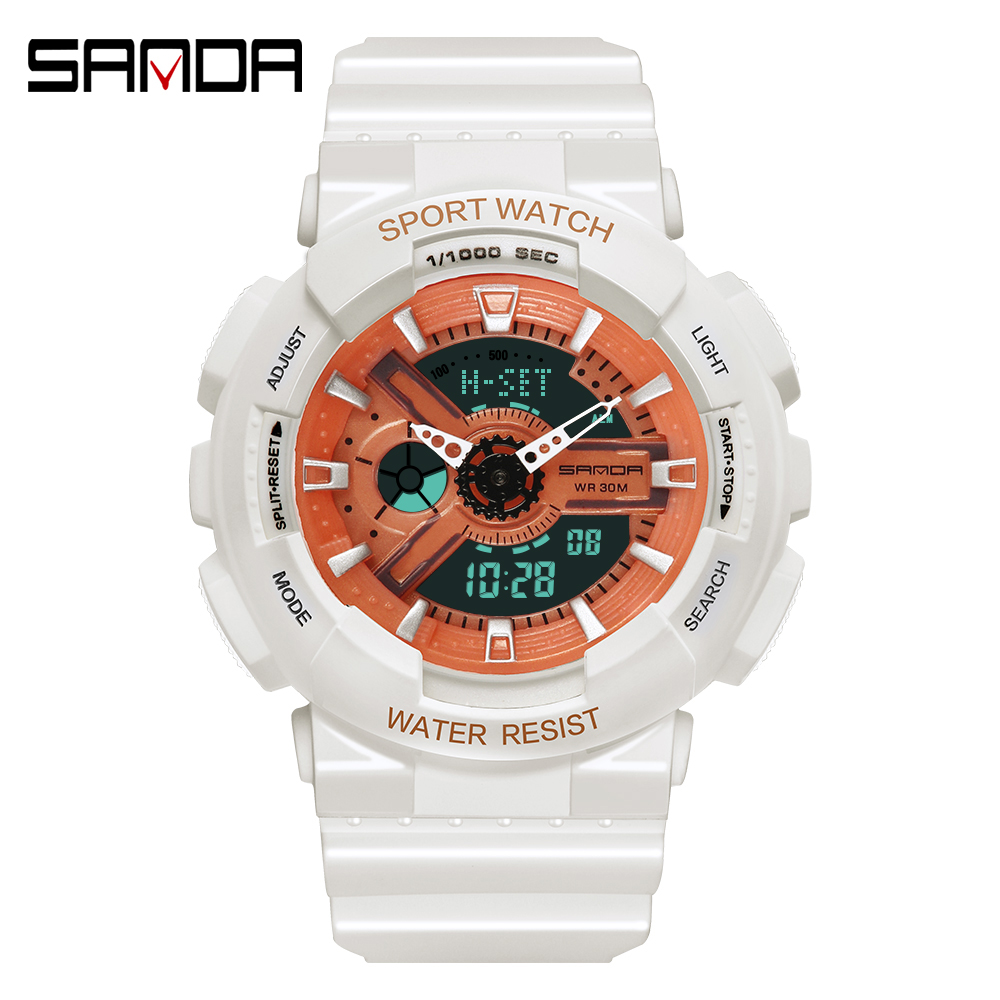 موضة Sanda العلامة التجارية في - مراجعة Chronograph Sport Watch وسعره