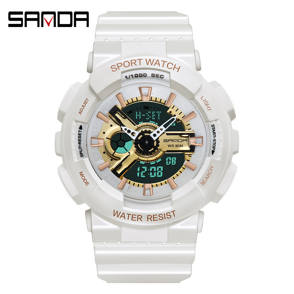 موضة Sanda العلامة التجارية في - مراجعة Chronograph Sport Watch وسعره