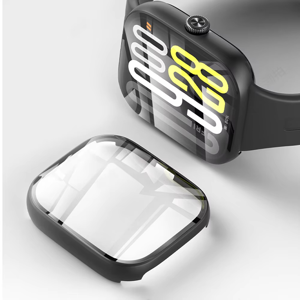 زجاج مقسى + غطاء حماية لساعة ش - مراجعة Smartwatch Watches For Mens وسعره
