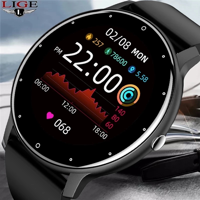 ساعة ذكية جديدة LIGE 2026 للرج - مراجعة Smartwatch Watches For Mens وسعره