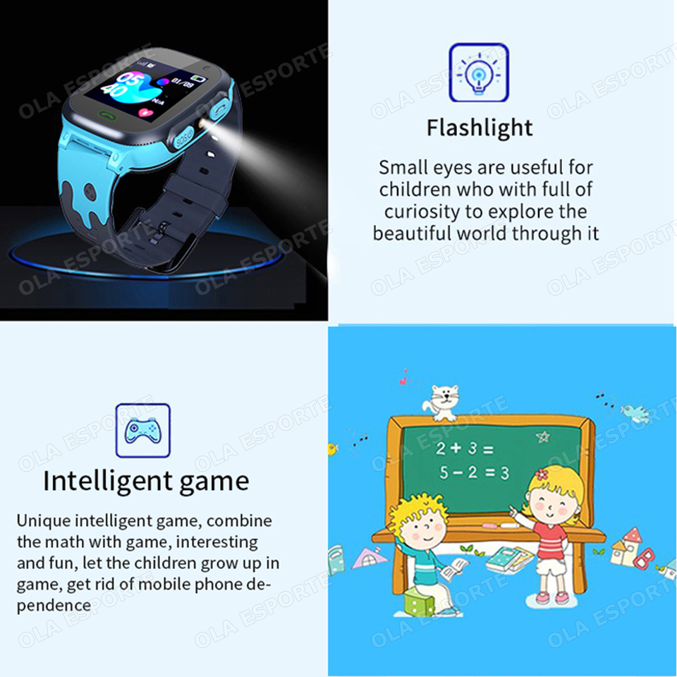 2025 جديد للأطفال ساعة ذكية ال - مراجعة Smartwatch Watches For Kid Boy With Alarm وسعره