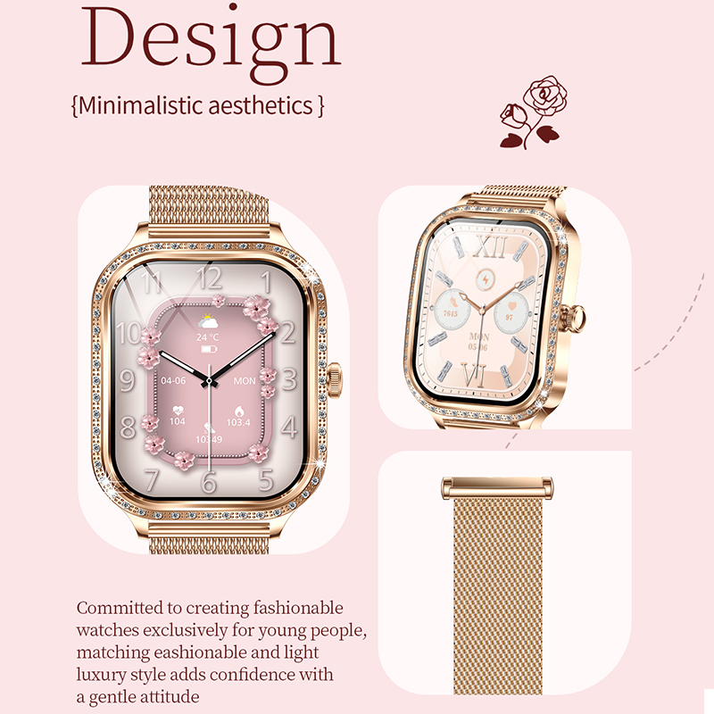ساعة ذكية جديدة للنساء 1.75 بو - مراجعة Smartwatch Ladies Watches For Women وسعره