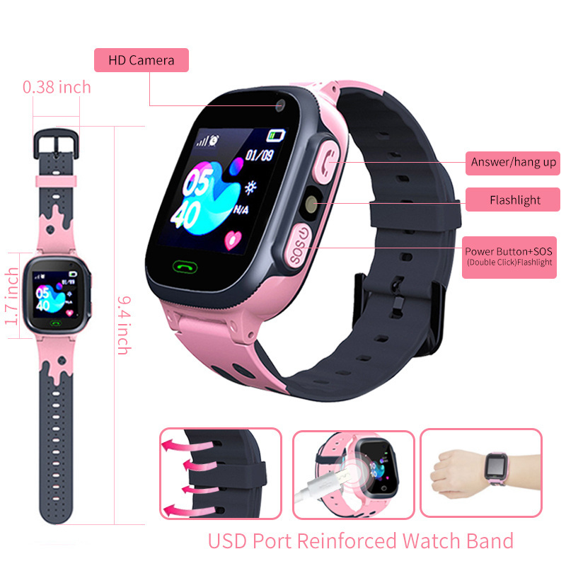 ساعة ذكية للأطفال مقاومة للماء - مراجعة Smartwatch Watches For Kid Boy With Alarm وسعره