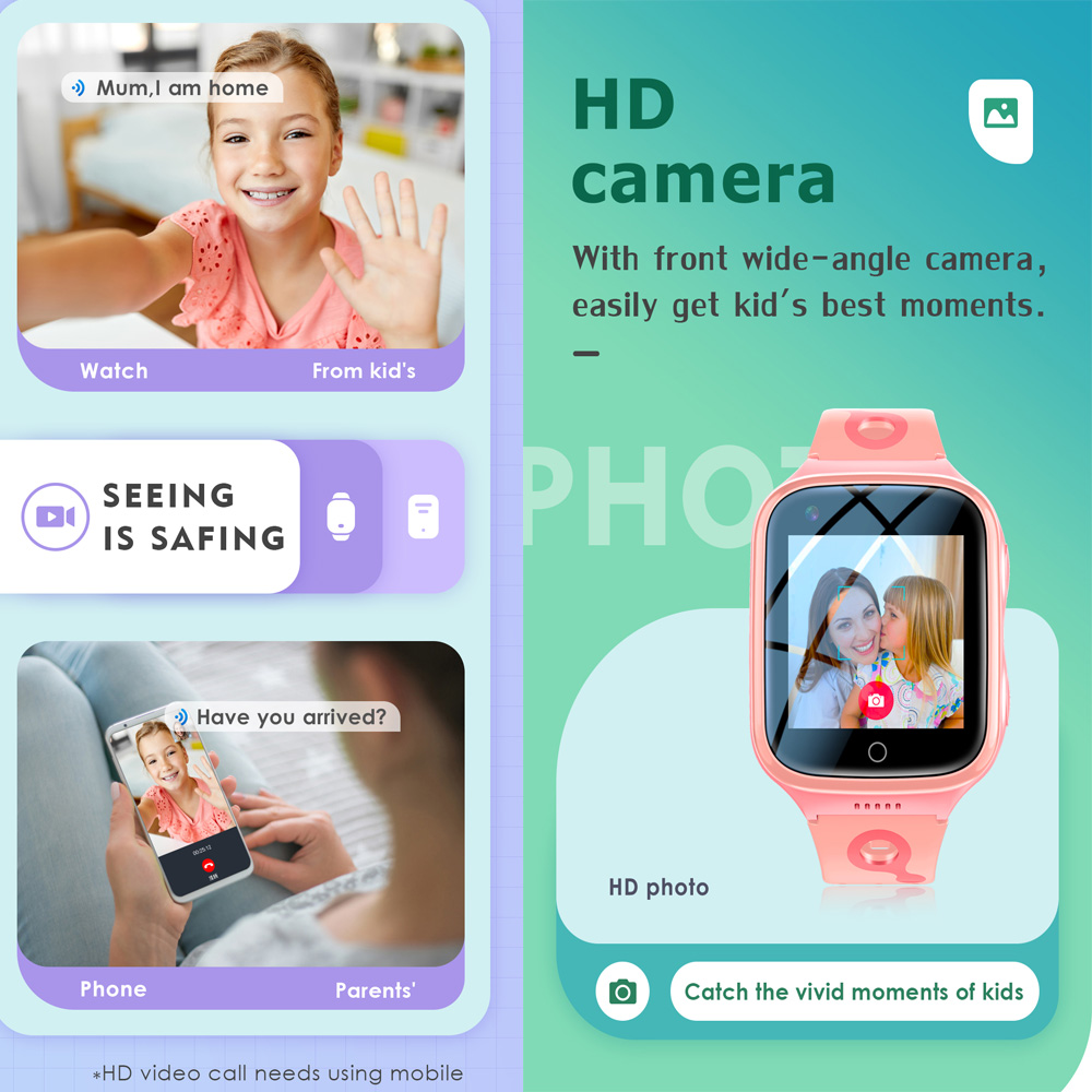 ساعة ذكية للأطفال بتقنية 4G مع - مراجعة Smartwatch Watches For Kid Boy With Alarm وسعره
