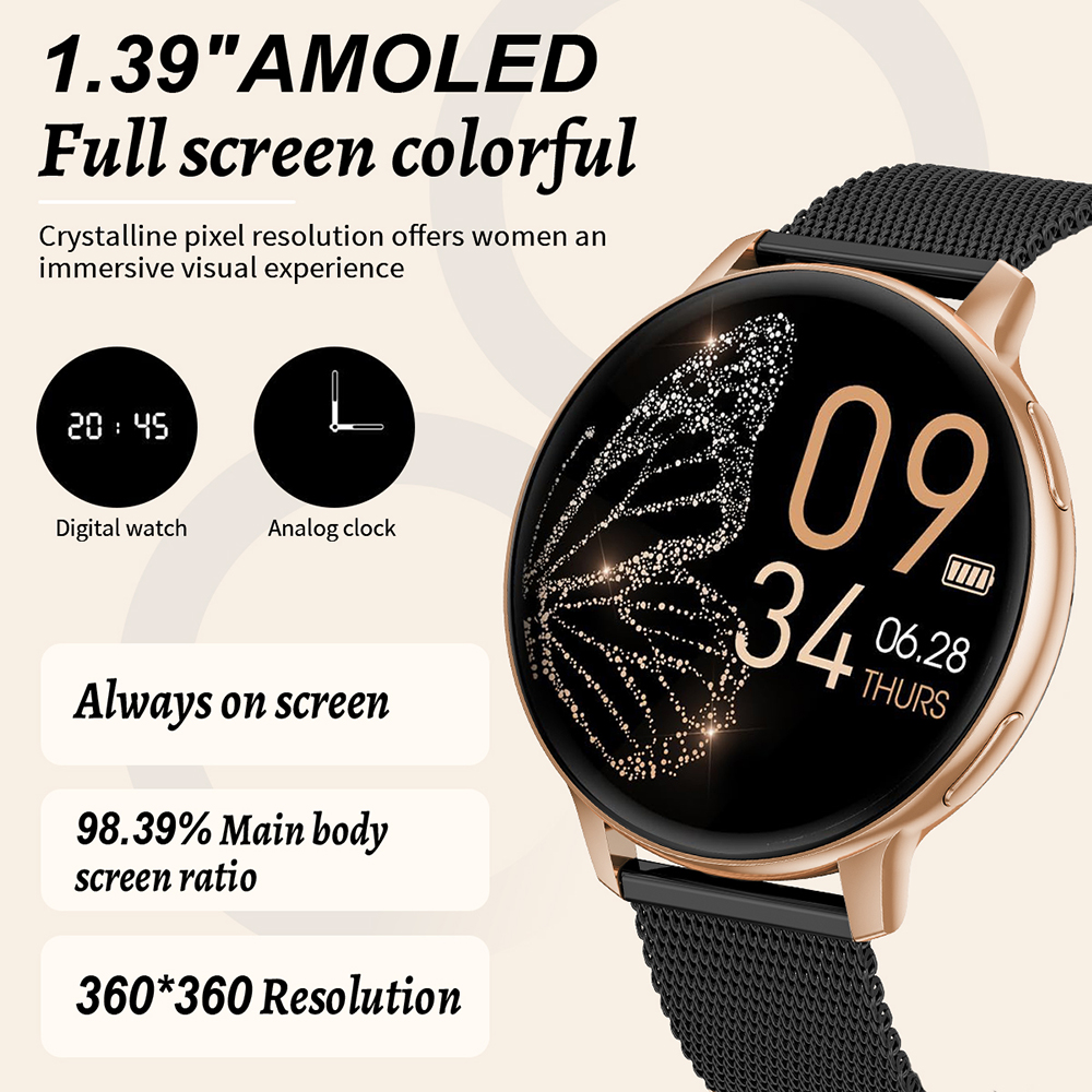 ساعة ذكية أنيقة للنساء من LIGE - مراجعة Smartwatch Ladies Watches For Women وسعره