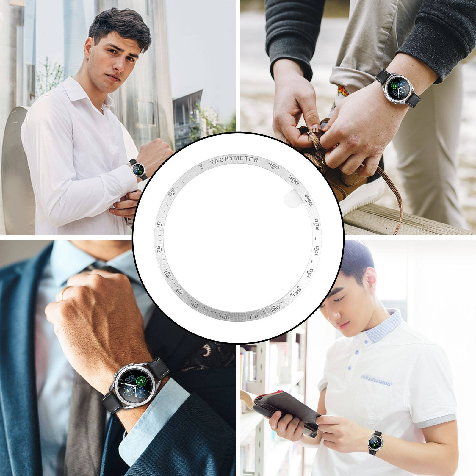 إطار حماية من سبائك الألومنيوم - مراجعة Smartwatch Ring Watches وسعره