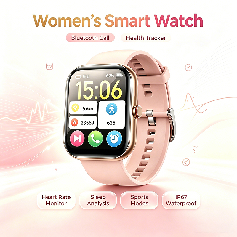 ساعة ذكية للنساء مع ميزة الاتص - مراجعة Smartwatch Ladies Watches For Women وسعره