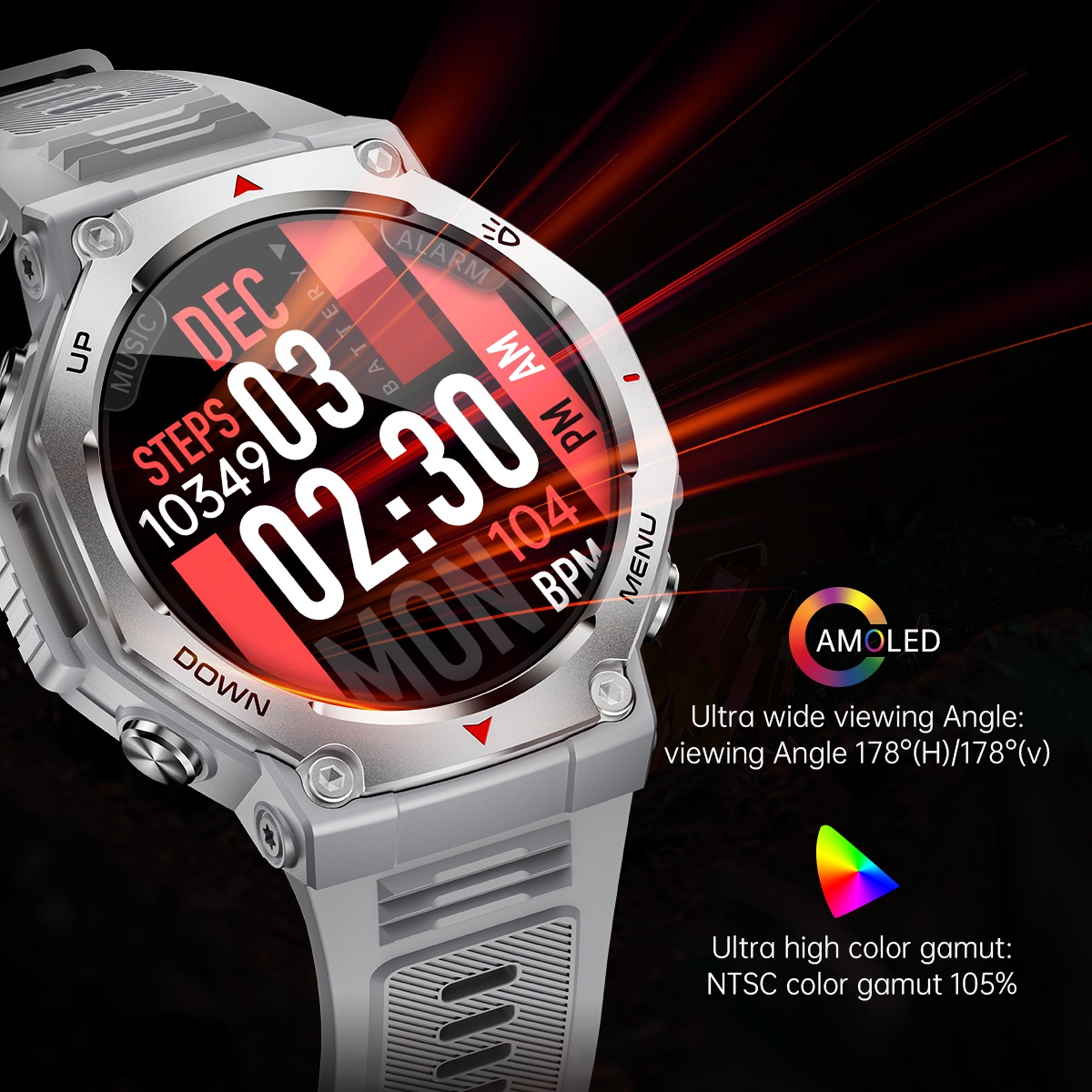 ساعة ذكية VWAR T-Rex فائقة الذ - مراجعة Watch Vs Smartwatch وسعره