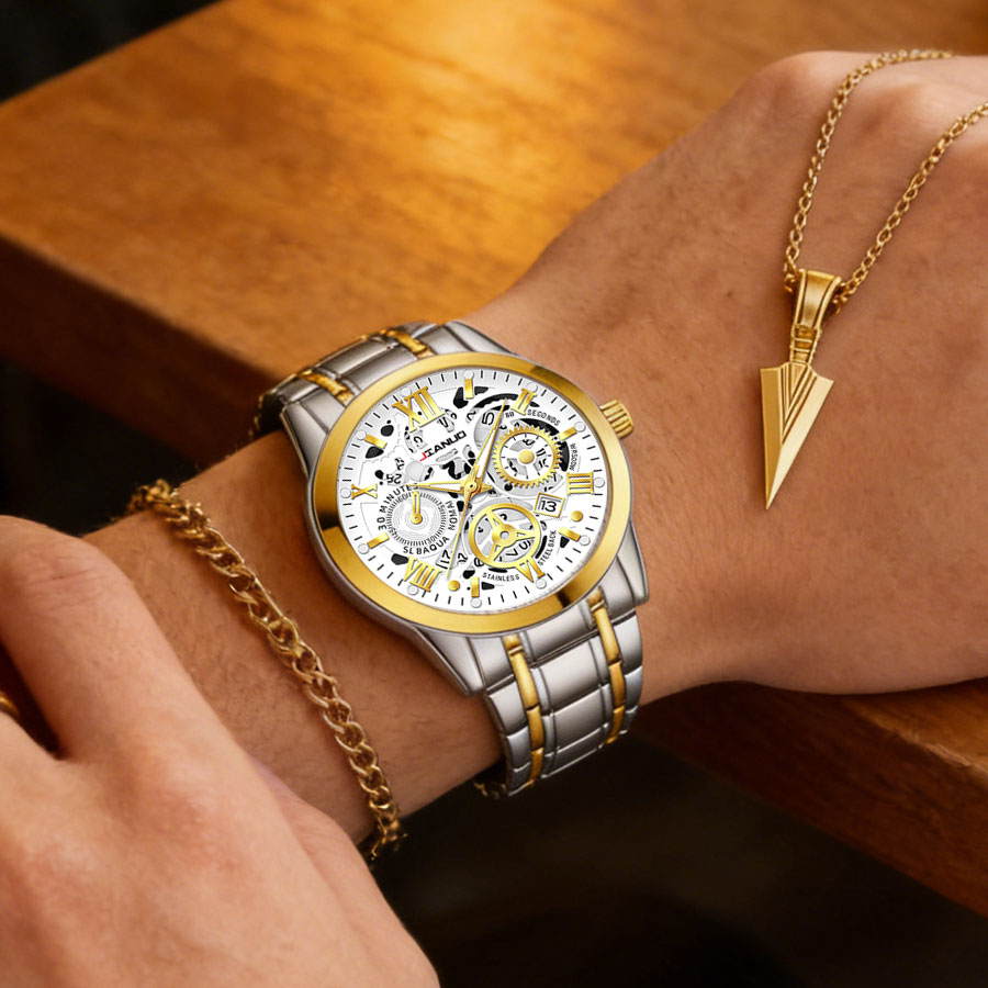 ساعة رجالية فاخرة للأعمال بحزا - مراجعة Smartwatch Ring Watches وسعره
