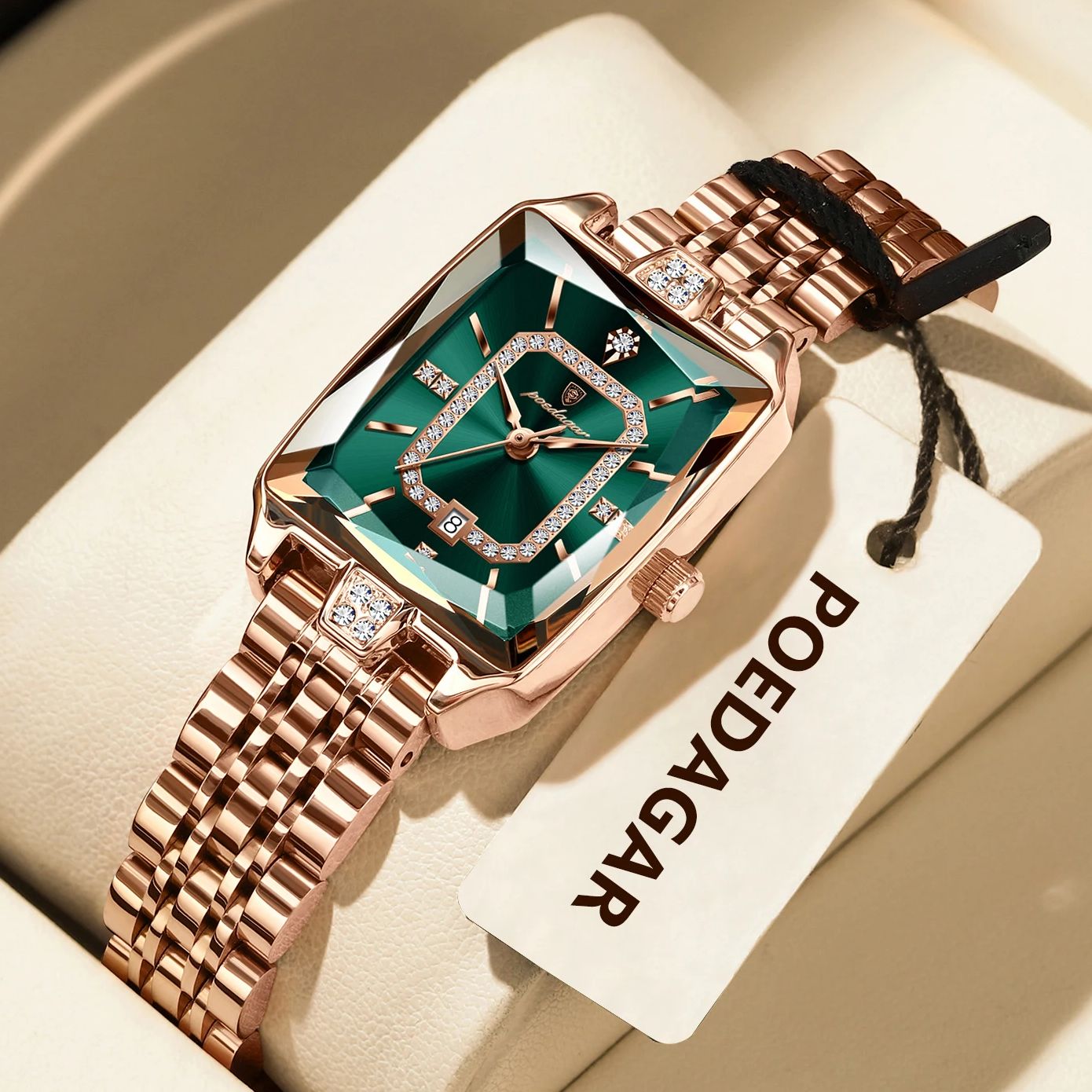 POEDAGAR ساعة نسائية فاخرة مقا - مراجعة Waterproof Diving Watch وسعره