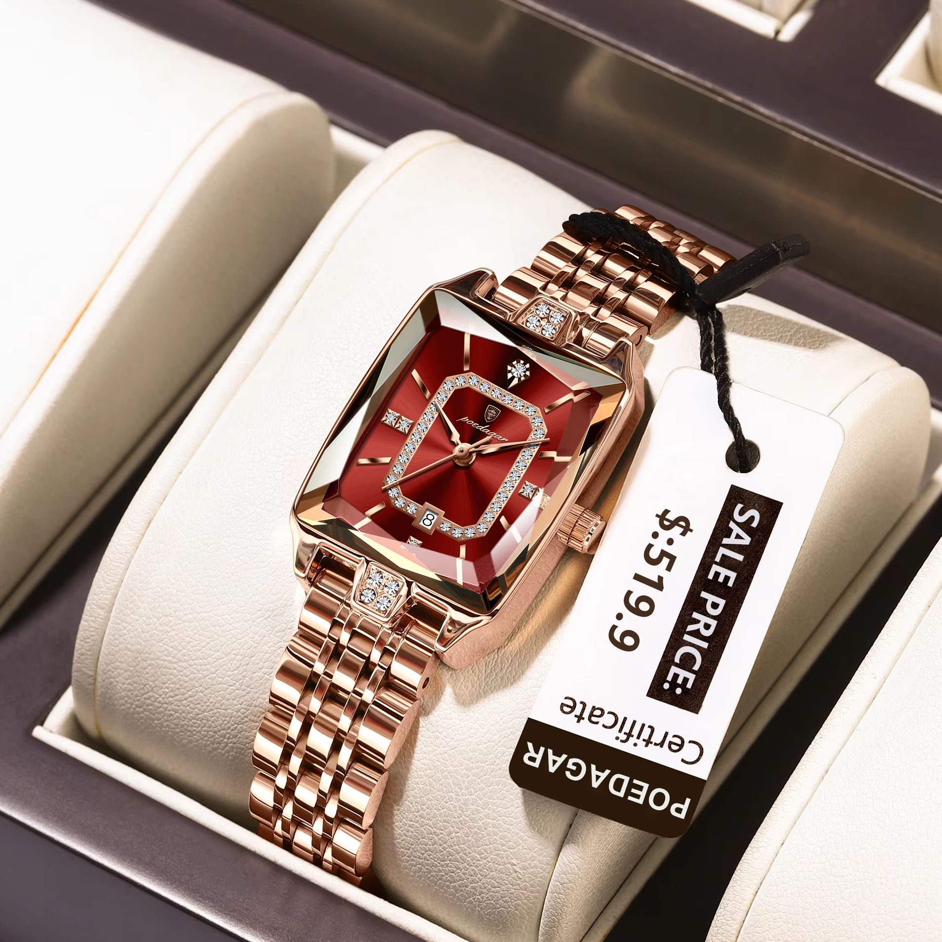 POEDAGAR موضة أنيقة ساعة يد نس - مراجعة Waterproof Diving Watch وسعره