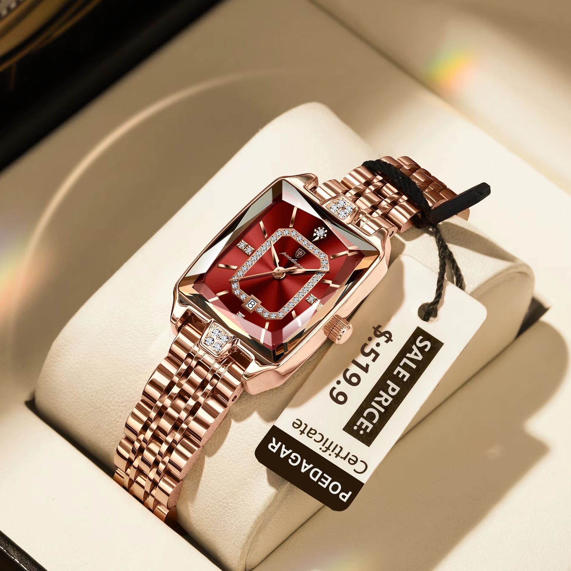 POEDAGAR موضة أنيقة ساعة يد نس - مراجعة Waterproof Diving Watch وسعره