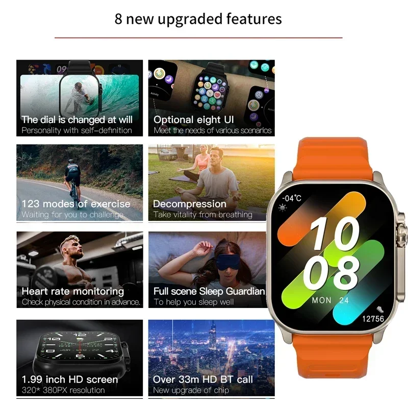 ساعة ذكية جديدة من السلسلة 9 P - مراجعة Smartwatch Watches For Mens وسعره