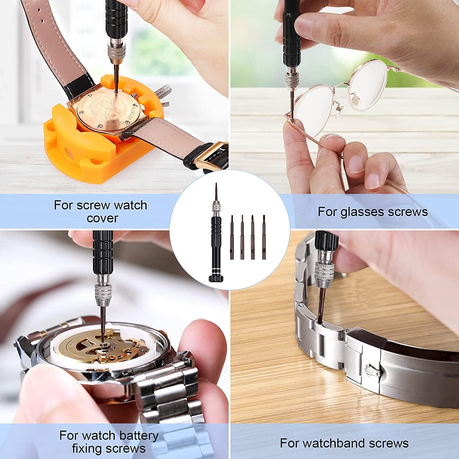 طقم استبدال بطارية ساعة ، مفك  - مراجعة Spring Bar Tool وسعره
