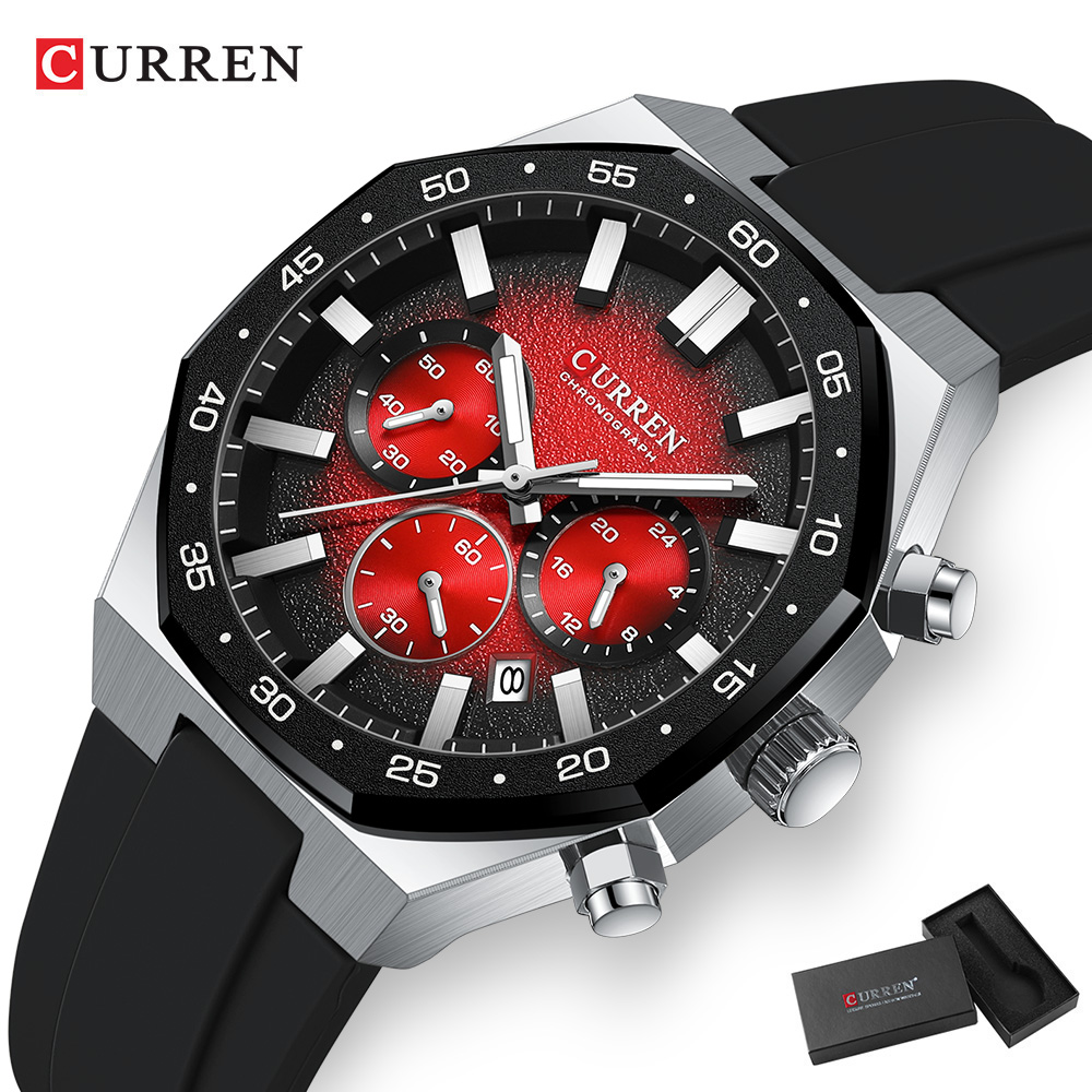 ساعة يد رياضية رجالية عصرية من - مراجعة Chronograph Sport Watch وسعره