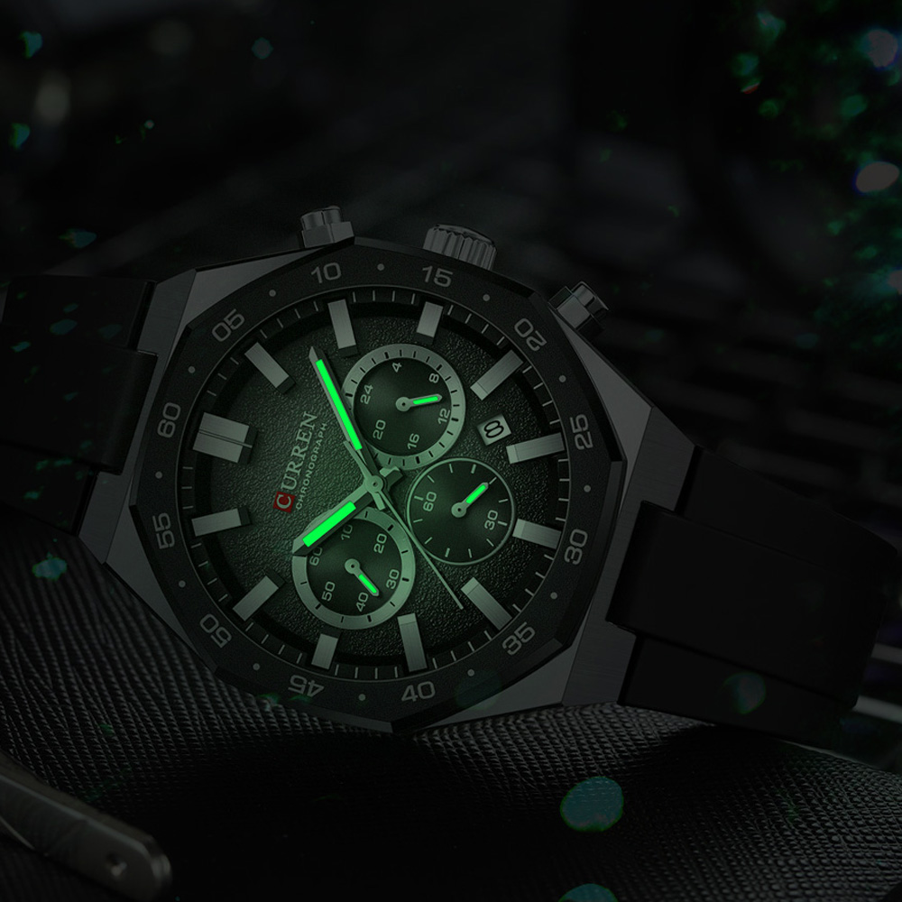 ساعة يد رياضية رجالية عصرية من - مراجعة Chronograph Sport Watch وسعره