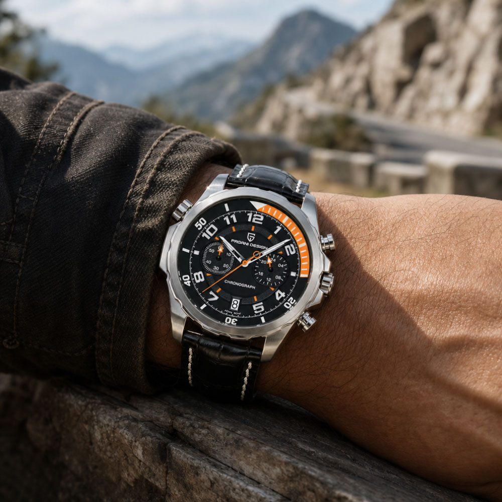 ساعة يد رجالية كلاسيكية من PAG - مراجعة Chronograph Sport Watch وسعره