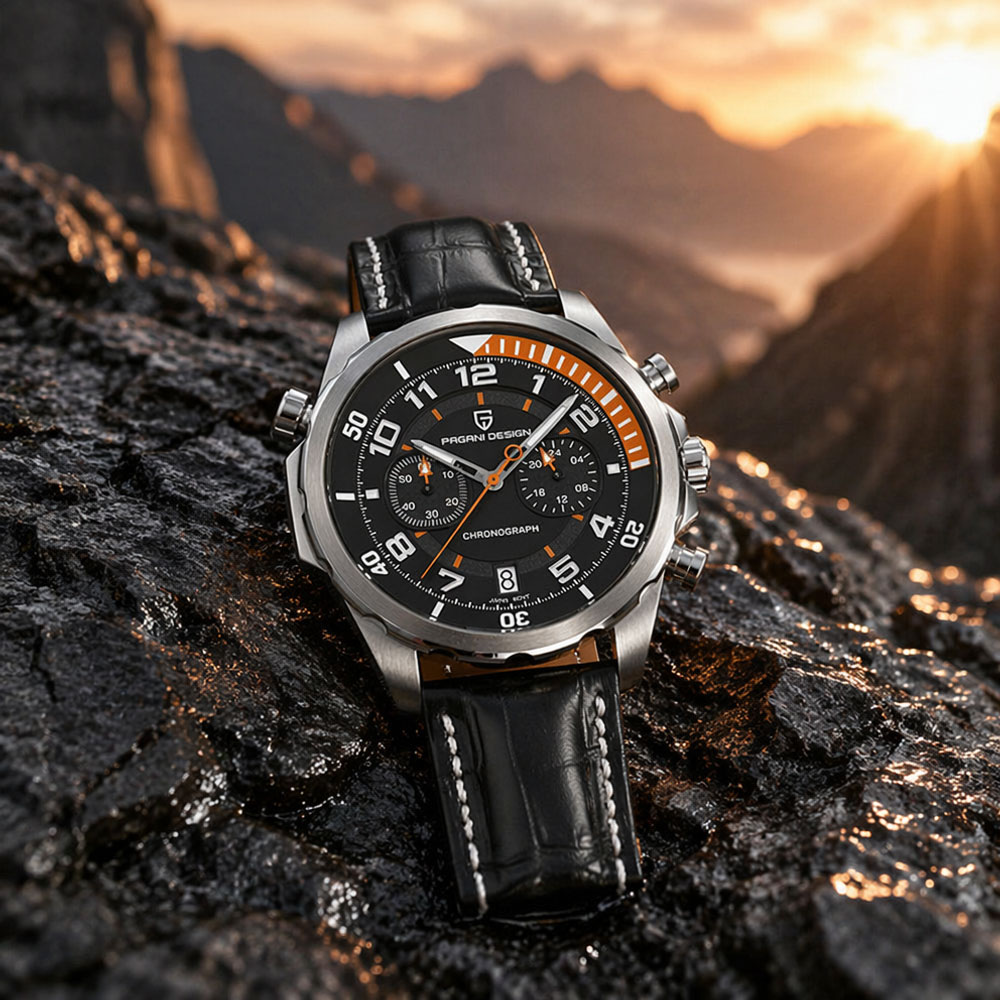 ساعة يد رجالية كلاسيكية من PAG - مراجعة Chronograph Sport Watch وسعره