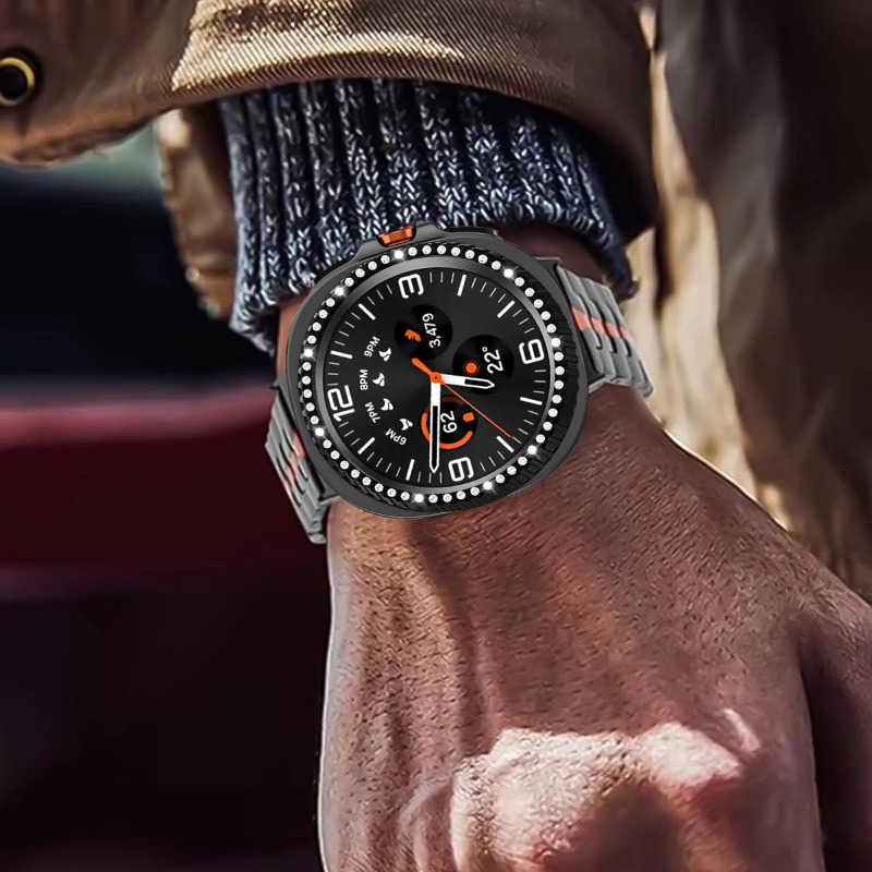 غطاء إطار معدني لساعة سامسونج  - مراجعة Smartwatch Ring Watches وسعره