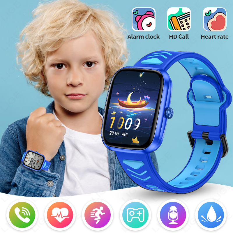 ساعة ذكية للأطفال LIGE 2026 بش - مراجعة Smartwatch Watches For Kid Boy With Alarm وسعره
