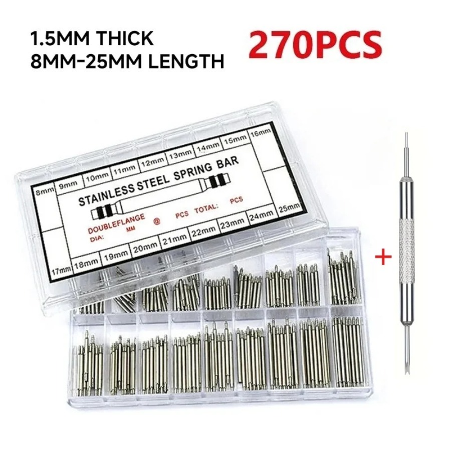 ٢٧٠ قطعة/علبة من قضبان الزنبرك - مراجعة Spring Bar Tool وسعره